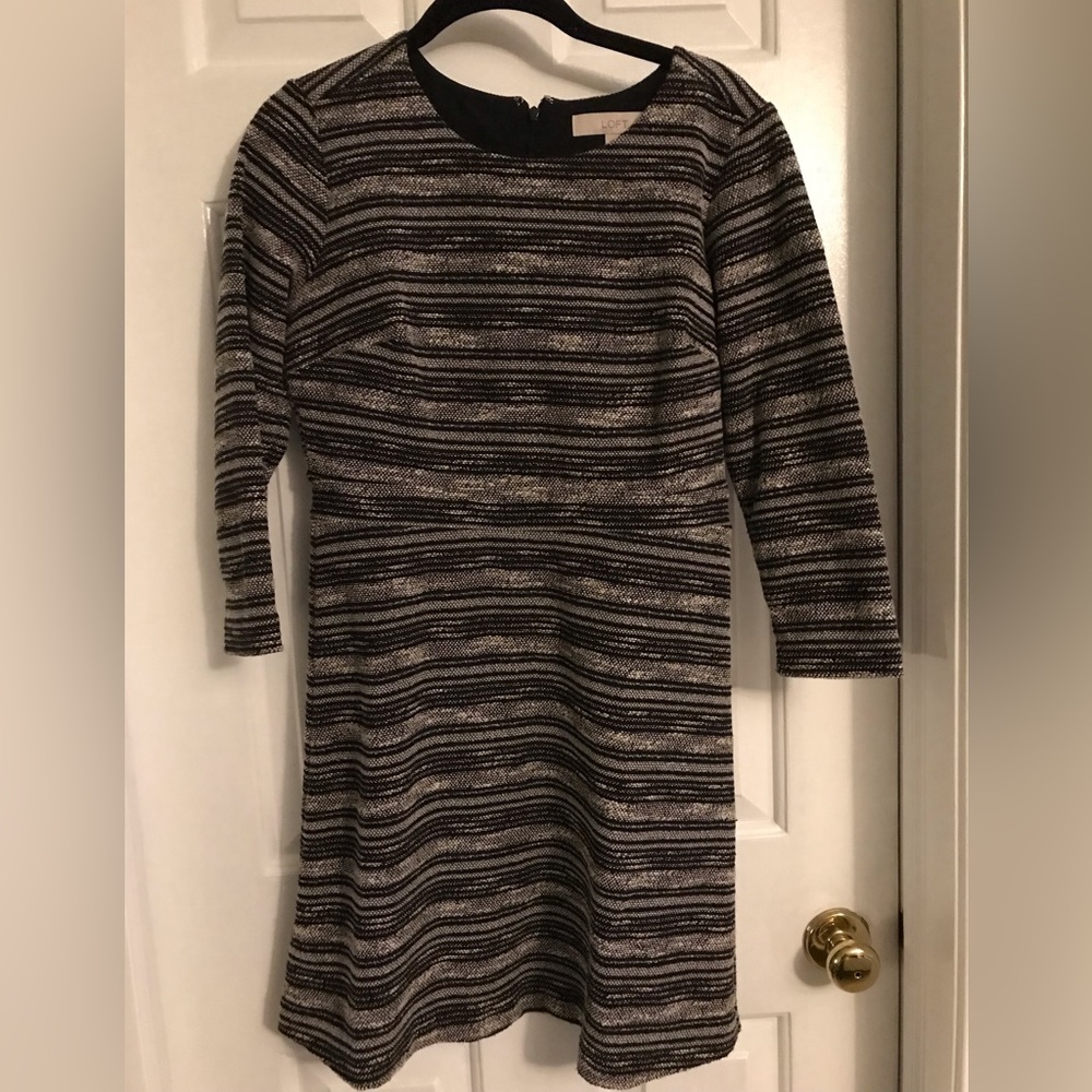 Loft long sleeve shift dress
